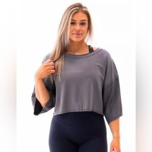 P’tula The Flow Crop Top in Navy